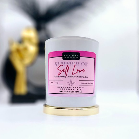 Luxe strong scented candle with Wooden wicks and Coco Apricot creme wax - Picture 5 of 10